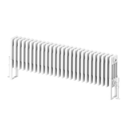 Upton White Quadruple Horizontal Column Radiator 300x1190mm