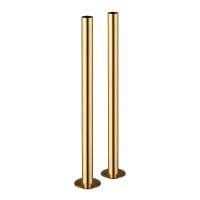 Brushed Gold Radiator Pipe Sleeve Kit 300mm