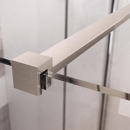 Oxford Nickel Shower Screen Extension Support Bar 1200mm