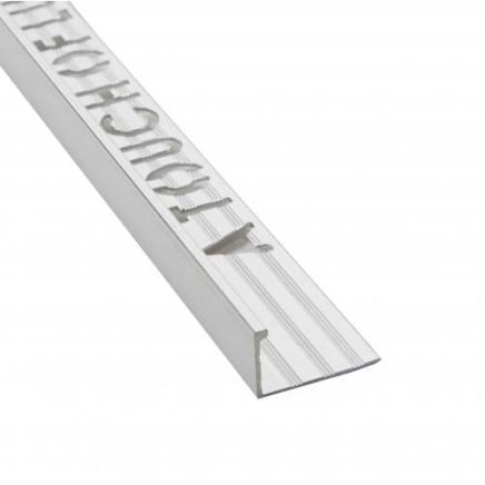 Tileasy Square 10mm Aluminium Tile Trim Brushed Silver