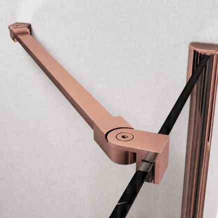 Oxford Bronze Shower Screen Angled Support Bar