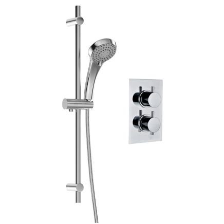 Single Outlet Concealed Valve & Round Slide Rail Kit