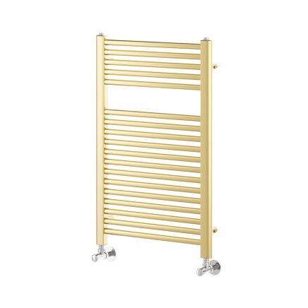 Neptune Brushed Gold Heated Towel Rail 770x400mm