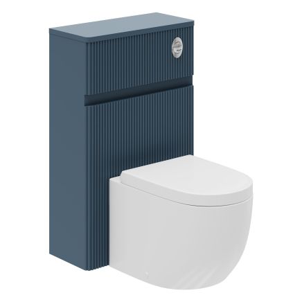 Wish Ribbed Blue WC Unit