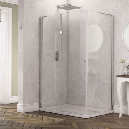 Glyn Chrome Frameless Shower Side Panel