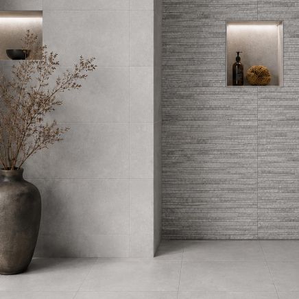 Classic Bone Matt Porcelain Stone Effect Tile 650x333mm