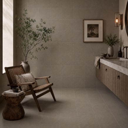Prince Taupe Stone Effect Porcelain Tile 300x300mm