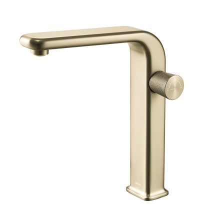 Manisa Champagne Gold Tall Basin Mono Tap