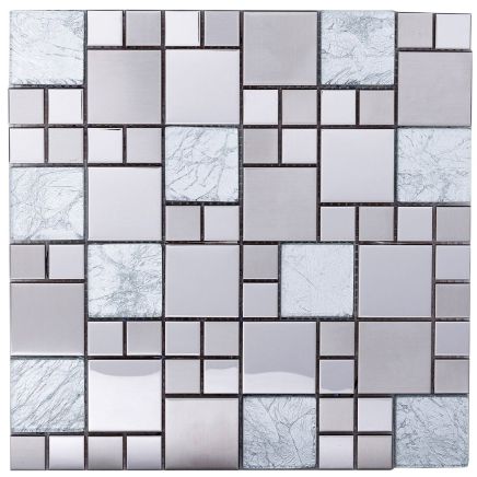 Mars Random Silver Modular Mosaic 300x300mm