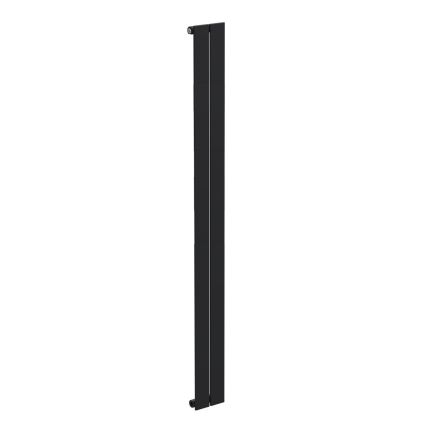Livio Black Vertical Single Panel Aluminium Radiator 1800x180mm