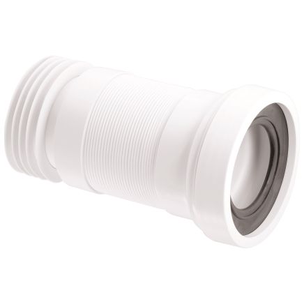 McAlpine Straight Flexible WC Pan Connector