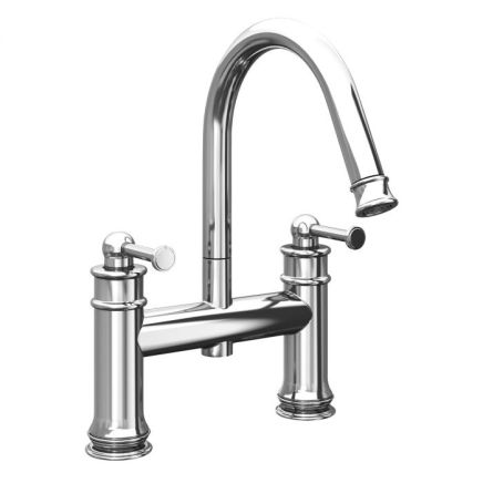 Rainford Chrome Traditional Bath Filler Tap