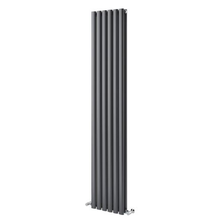 Islington Grey Double Vertical Radiator 1800x472mm