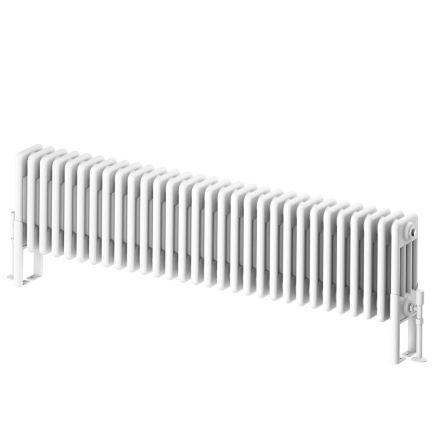 Upton White Quadruple Horizontal Column Radiator 300x1370mm
