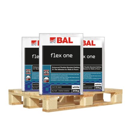 BAL Flex One Tile Adhesive - 20kg (Pallet Deal - 50 Bags)