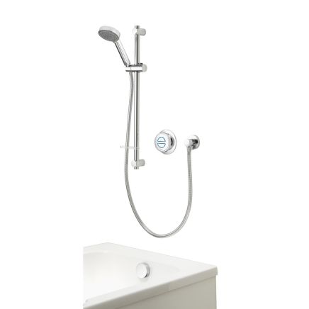 Aqualisa Quartz Classic Concealed Smart Shower with Adjustable Head and Bath Filler - Hp/Combi