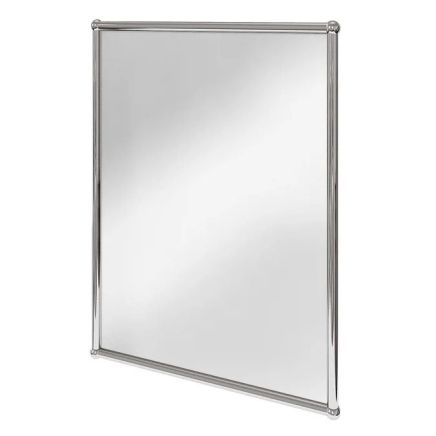 Burlington Rectangular Chrome Framed Traditional Bathroom Mirror A11CHR