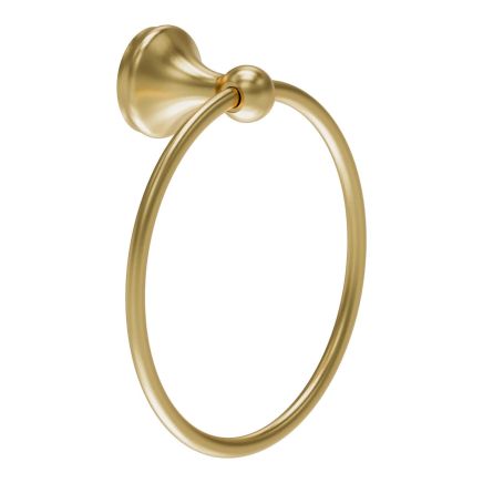 Warwick Brushed Gold Traditional Round Towel Ring