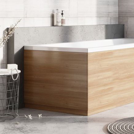 Natural Oak End Bath Panel 800mm