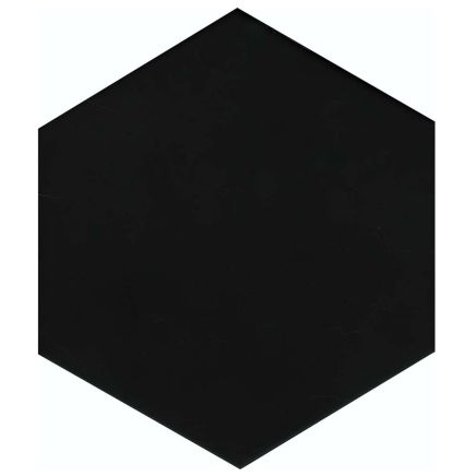 Sayle Matt Black Hexagon Porcelain Tile 215x250mm