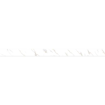 Vero Soft Carrara White Marble Waterproof Postform & Tongue Edge Shower Wall Finishing Panel 2420x160mm
