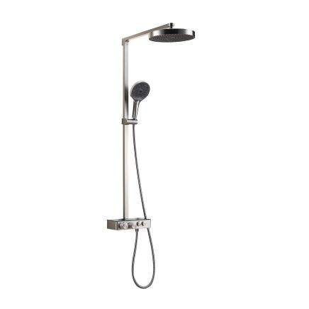 Manisa Brushed Nickel Thermostatic Shower Pack