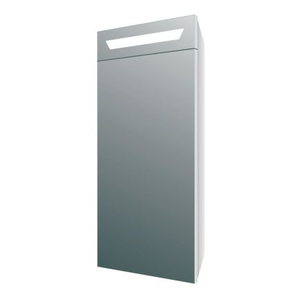 Ashburn Illuminated LED Bathroom Mirrored Corner Wall Cabinet 320x700mm