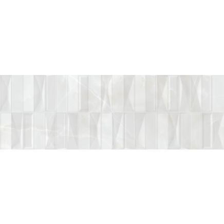 Passetto White Decor Gloss Ceramic Tile 600x200mm