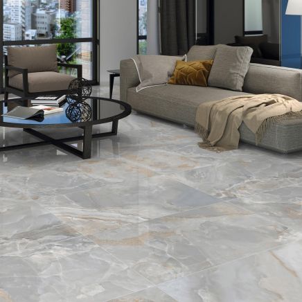 Opal Crystal Grey Onyx Porcelain Tile 600x1200mm