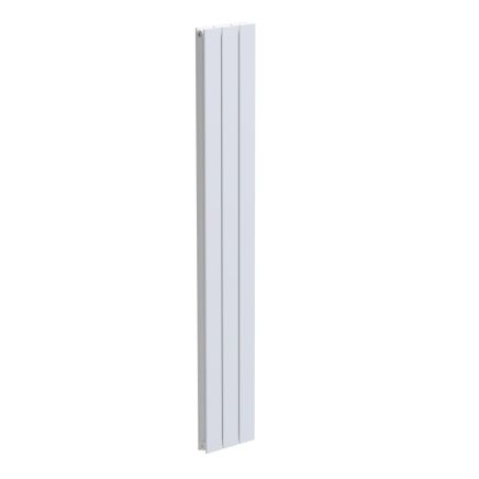 Livio White Vertical Double Panel Aluminium Radiator 1800x270mm