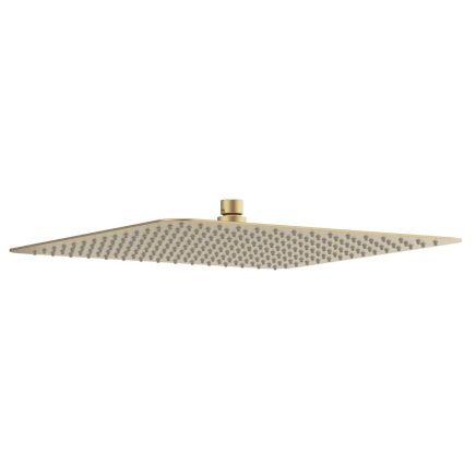 Zena Brushed Gold Square Ultra Slim Rainfall Shower Head 350mm