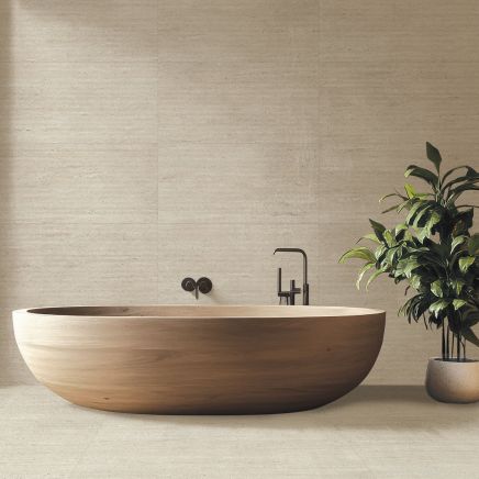 San Diego Beige Concrete Porcelain Tile 1000x500mm