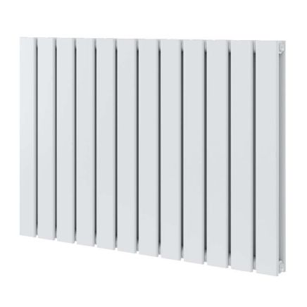 Perth White Double Vertical Flat Panel Radiator 600x816mm