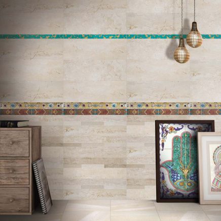 Clearance Tiles Ferriday Ivory Ceramic Tile 250x750mm