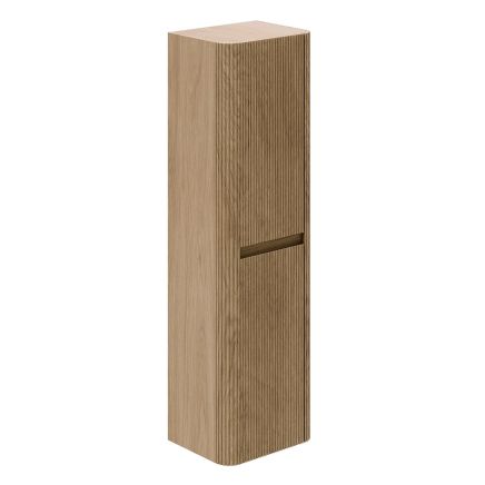 Wish Ribbed Wall Hung Storage Unit in Natural Oak