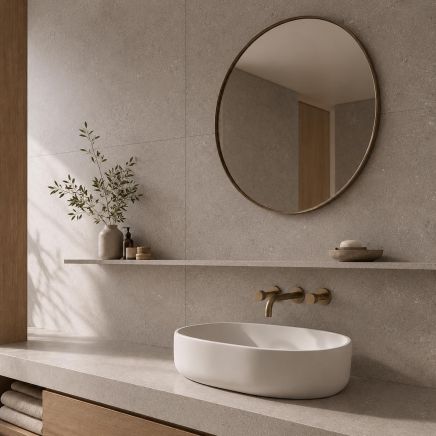Brooks Dark Grey Concrete Porcelain Tile 600x600mm