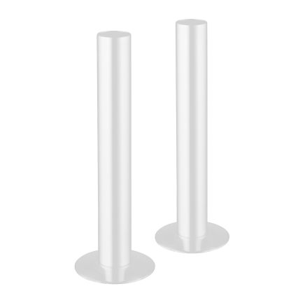White Radiator Pipe Sleeve Kit 130mm