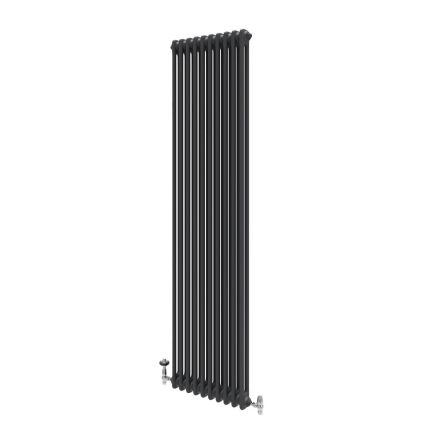 Upton Grey Double Vertical Column Radiator 1800x470mm