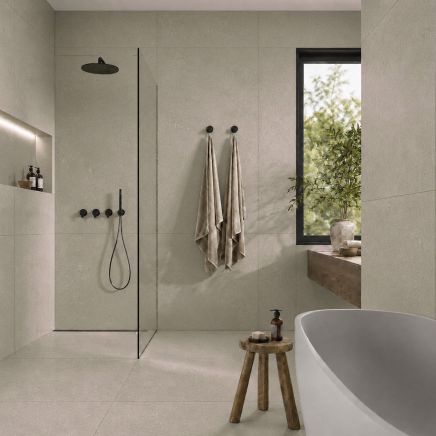 Medusa Savia Green Matt Stone Effect Tile 900x900mm