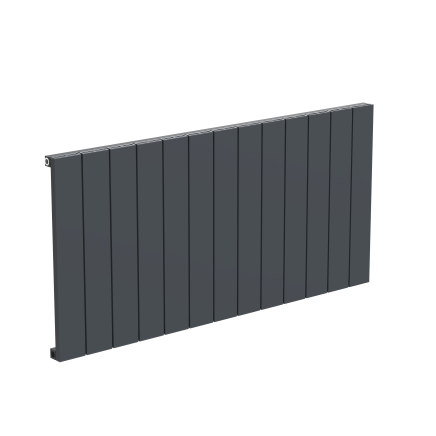Tesoro Anthracite Single Linear Aluminium Radiator 600x1235mm