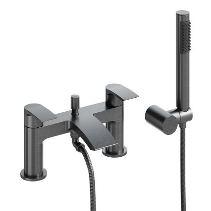 Tear Gunmetal Bath Shower Mixer Tap