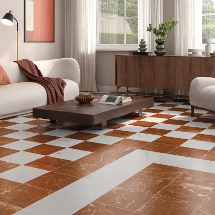 Invictus Red Marble Porcelain Tile 300x300mm
