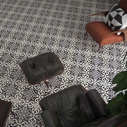 Dorchester Black Matt Porcelain Tile 330x330mm