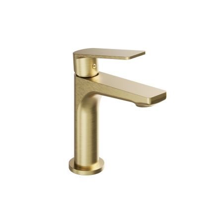 Sora Brushed Gold Basin Mono Tap & Waste  211187