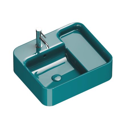 Verity Wall Hung or Countertop Basin in Menta Gloss
