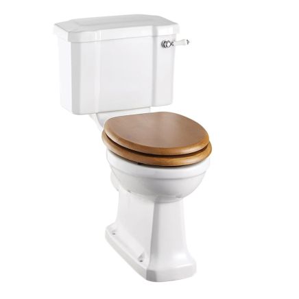 Burlington Slimline 440mm Close Coupled Toilet with Ceramic Lever