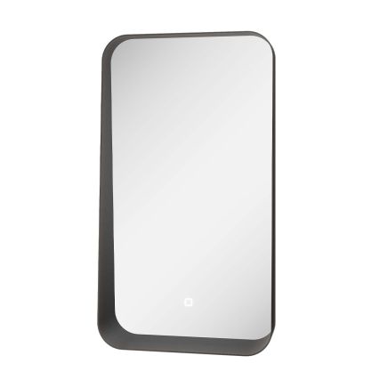 Maine Black Framed Backlit LED Heated Bathroom Mirror 500x900mm