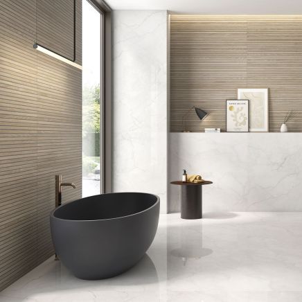 Madera Decor Haya Matt Porcelain Slatted Wood Tile - 1200x195mm