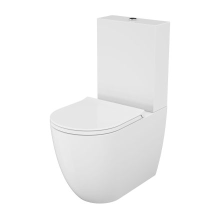 Verity Gloss White Rimless Close Coupled Toilet