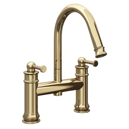 Rainford Antique Gold Bath Filler Tap